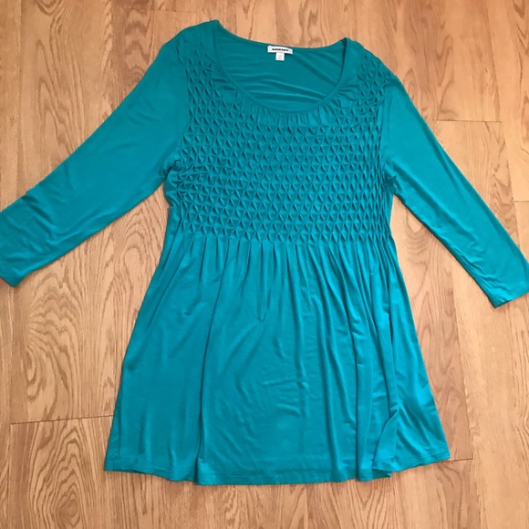 6/$20 Mountain Mamas Teal Dress in Excellent preloved condition, Soft & Cool - Picture 3 of 13